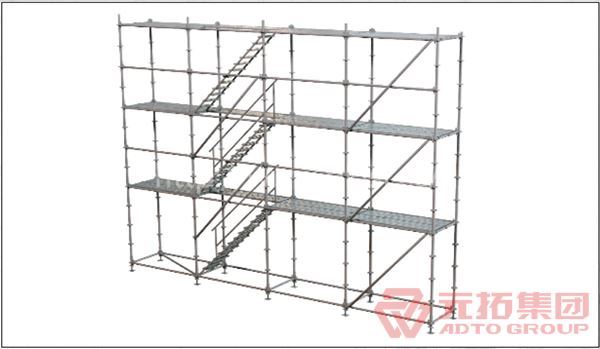 承插型盘扣式脚手架外架搭设步骤七