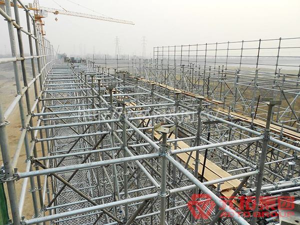 承插型盘扣式脚手架模架工程案例搭设现场
