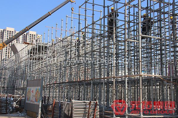 盘扣脚手架在长沙磁悬浮铁路工程建设的应用