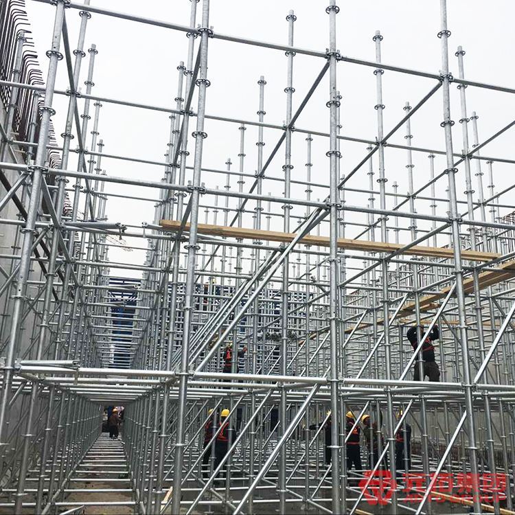 盘扣式脚手架搭建情况